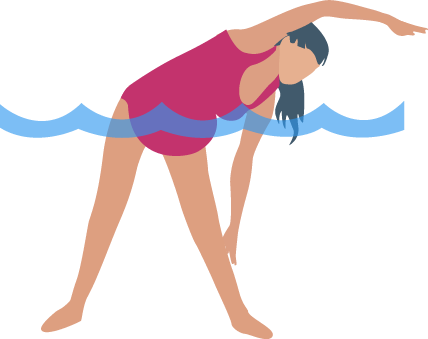 Pregnant woman stretching Stretching during Pregnancy